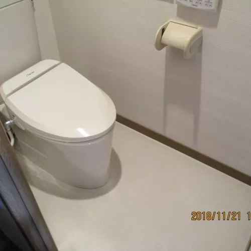 徳島市　川内町にてトイレの床のリフォームをしましたのサムネイル
